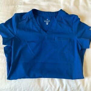 Royal Blue Medcouture Scrub Top (V-neck)